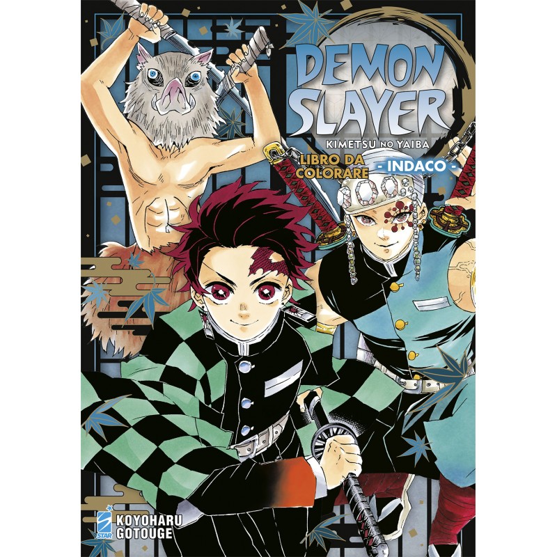 Demon Slayer - Libro da Colorare Indaco
